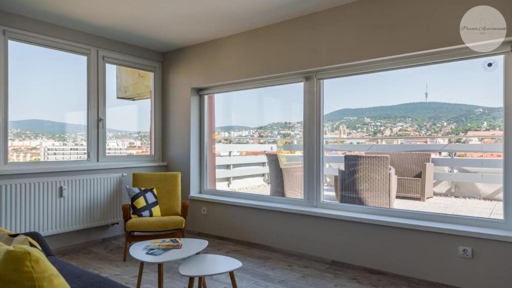 Sky Panorama Apartman ペーチ エクステリア 写真